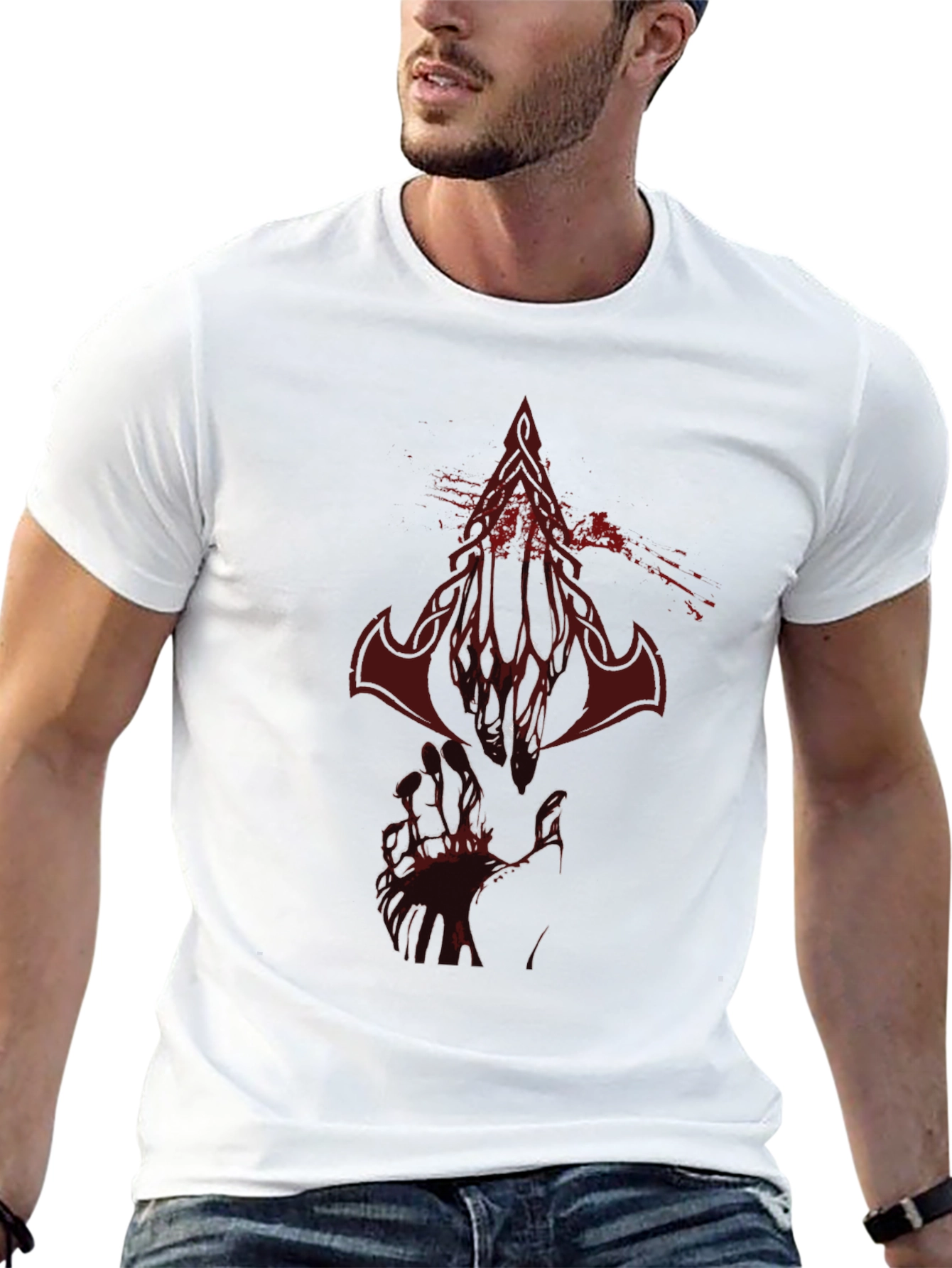 Bloody Logo Graphic Print T-Shirt