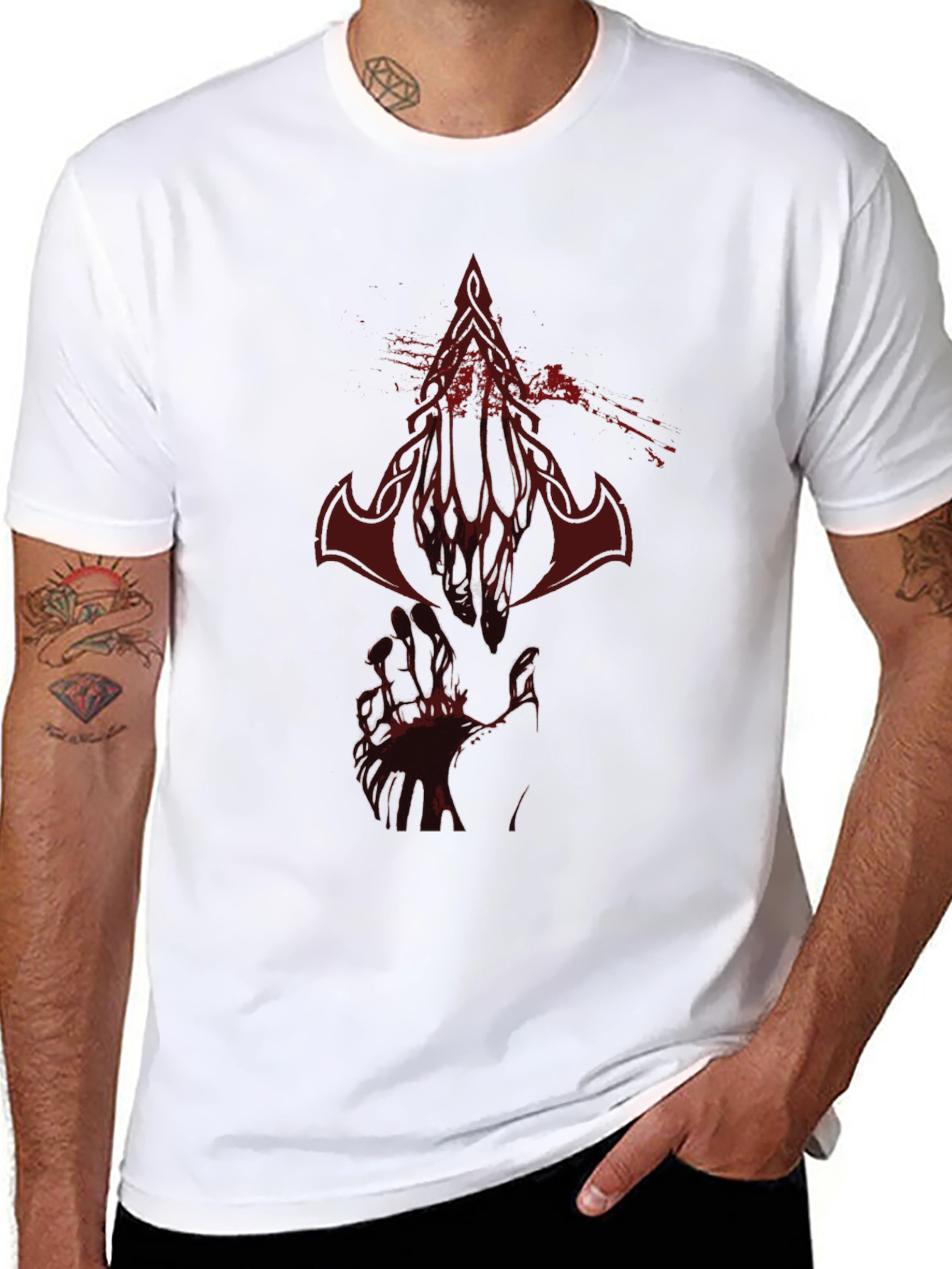 Bloody Logo Graphic Print T-Shirt