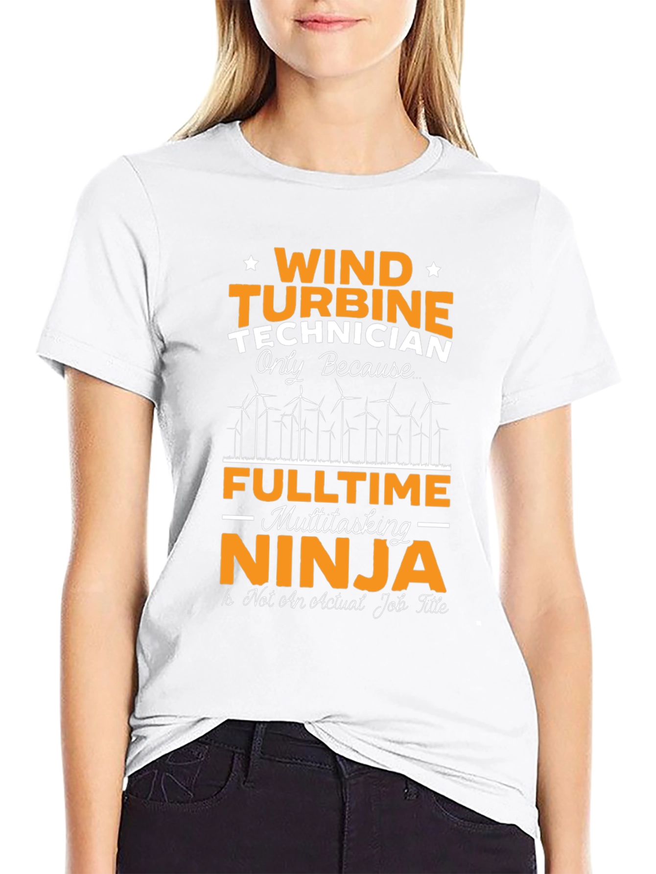 Wind Turbine Technician T-Shirt - Multitasking Ninja