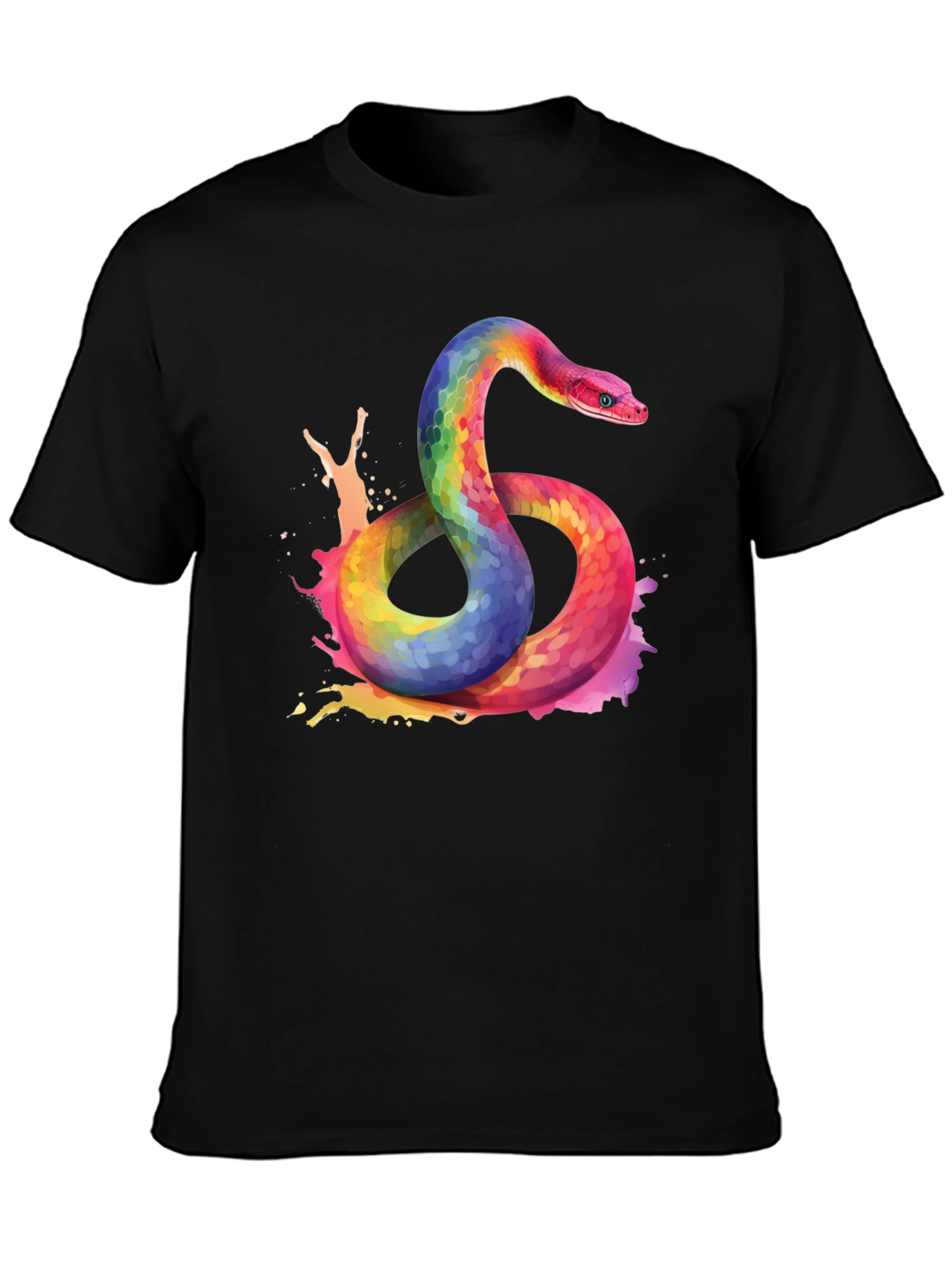 Rainbow Snake Graphic Tee - Bold Style