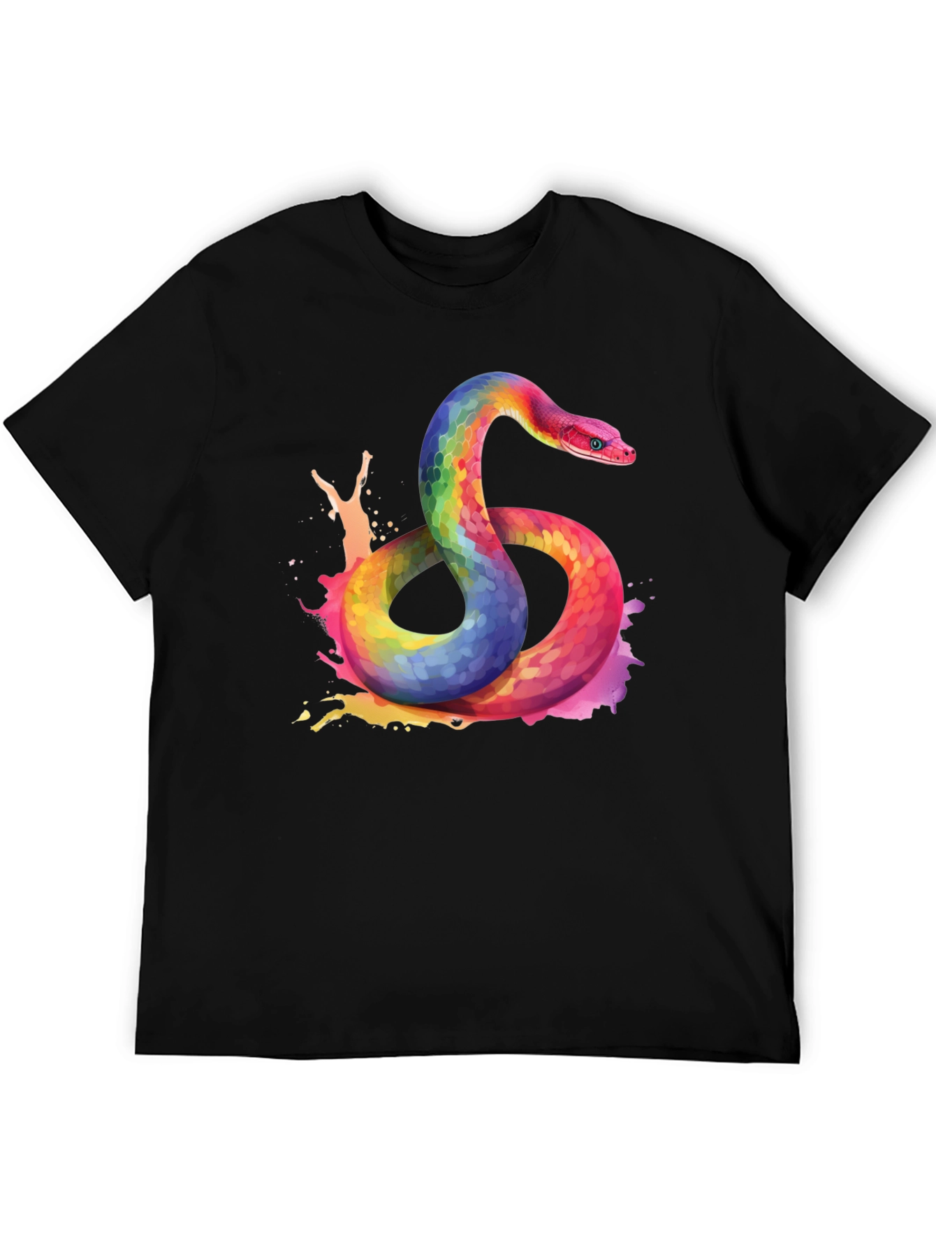 Rainbow Snake Graphic Tee - Bold Style