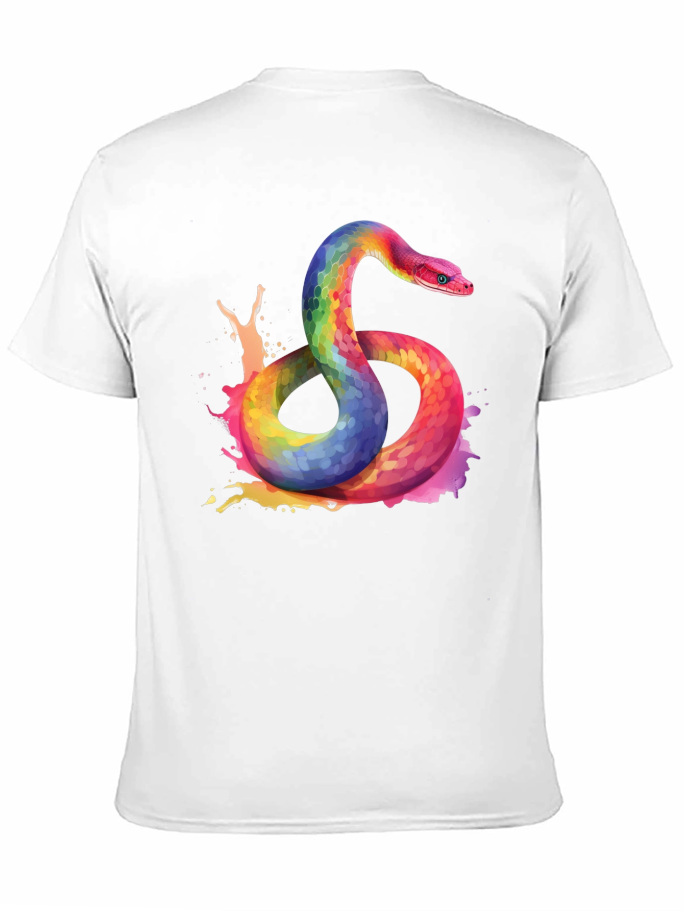 Rainbow Snake Graphic Tee - Bold Style