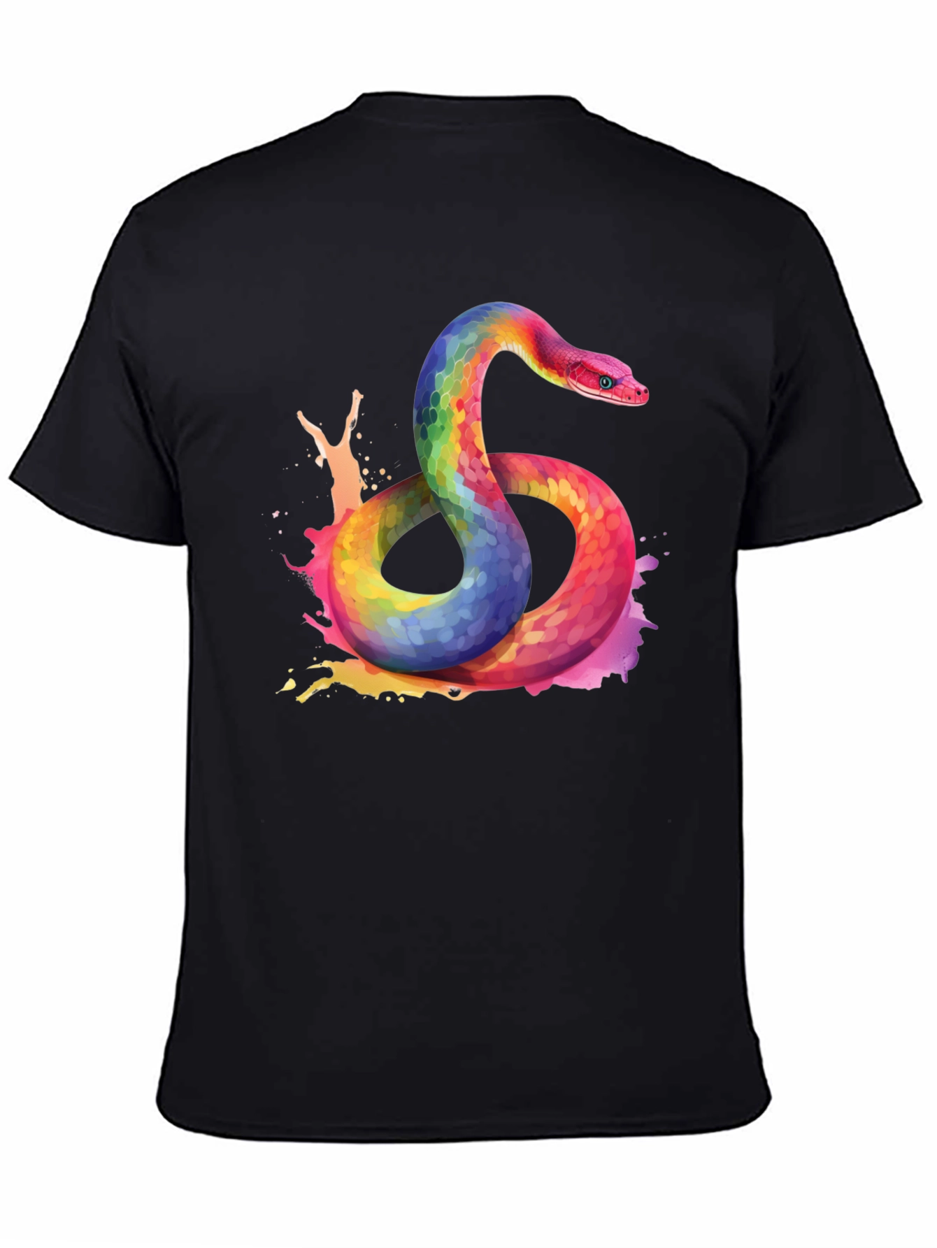 Rainbow Snake Graphic Tee - Bold Style
