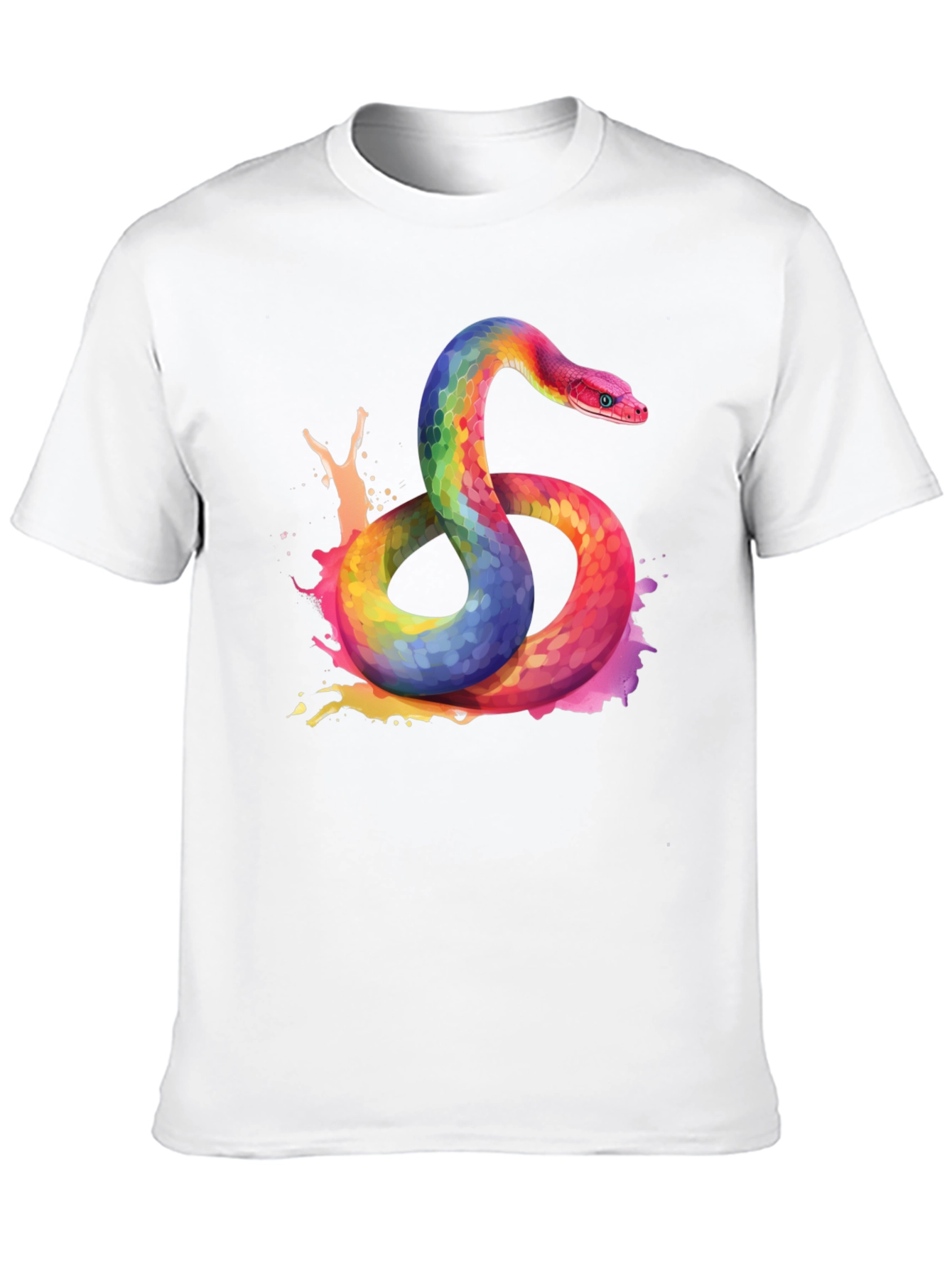 Rainbow Snake Graphic Tee - Bold Style