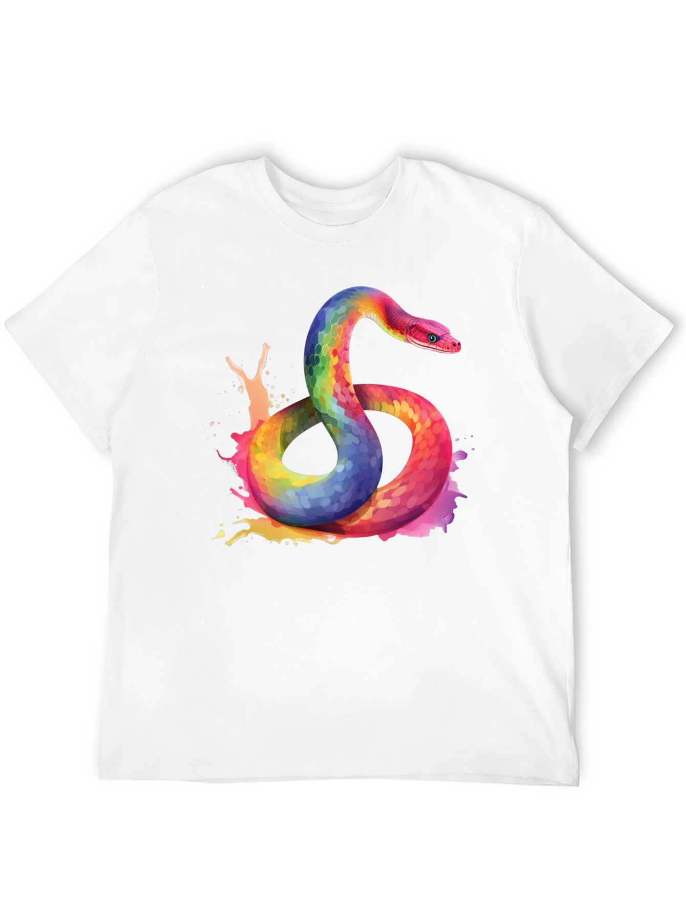 Rainbow Snake Graphic Tee - Bold Style