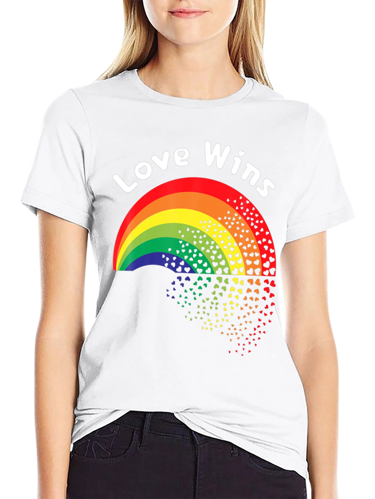 Love Wins Rainbow Heart T-Shirt