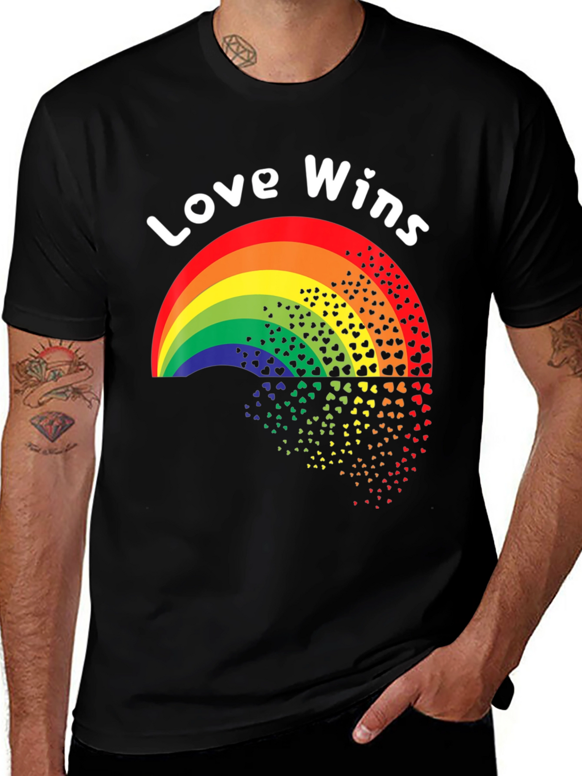 Love Wins Rainbow Heart T-Shirt