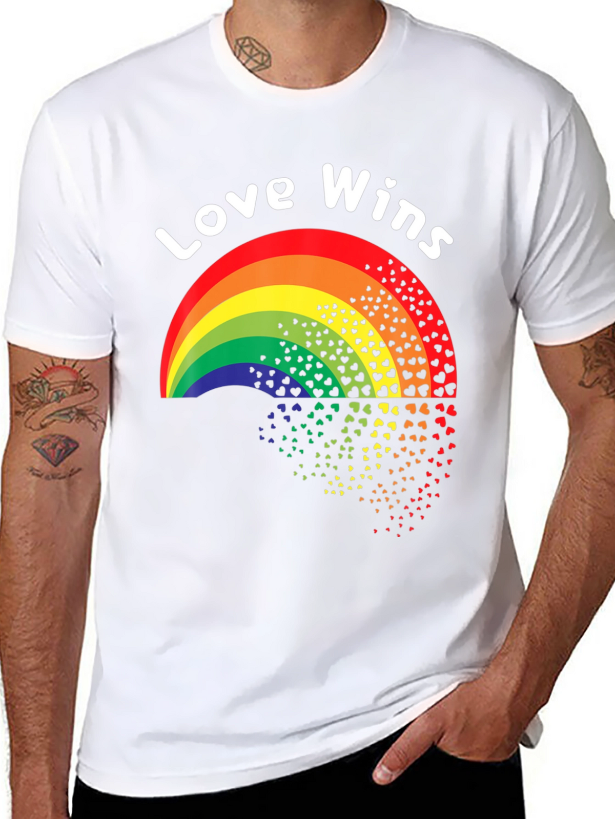 Love Wins Rainbow Heart T-Shirt