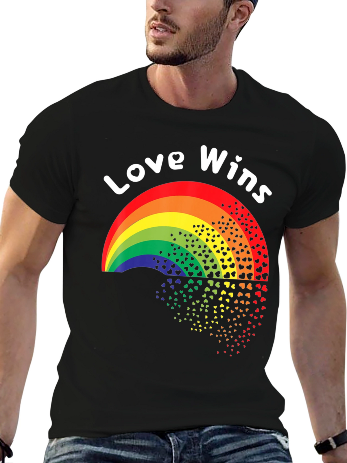Love Wins Rainbow Heart T-Shirt