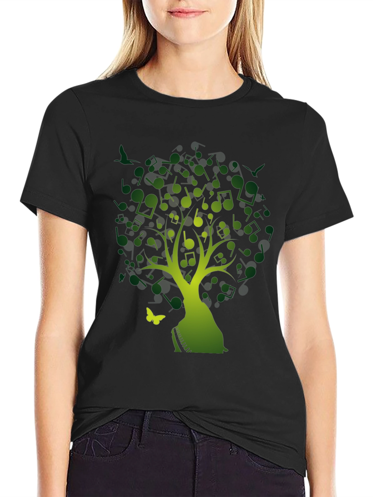 Musical Tree T-Shirt - Nature Inspired Tee