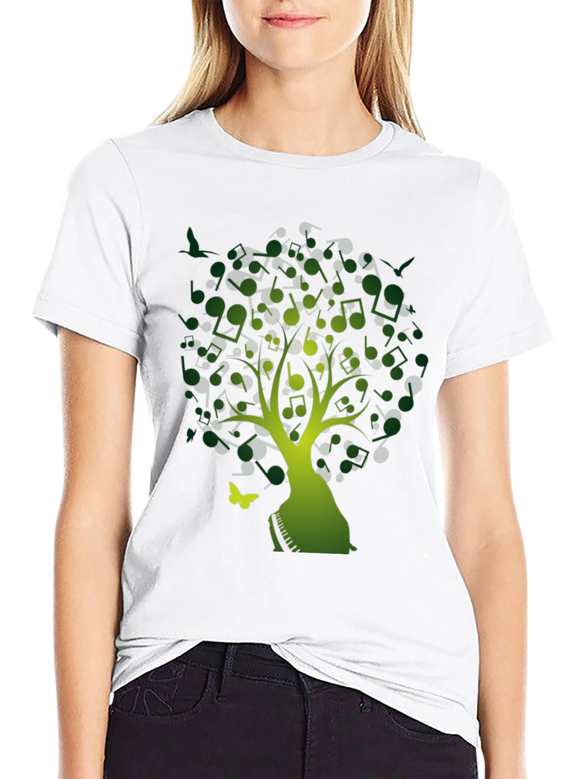 Musical Tree T-Shirt - Nature Inspired Tee