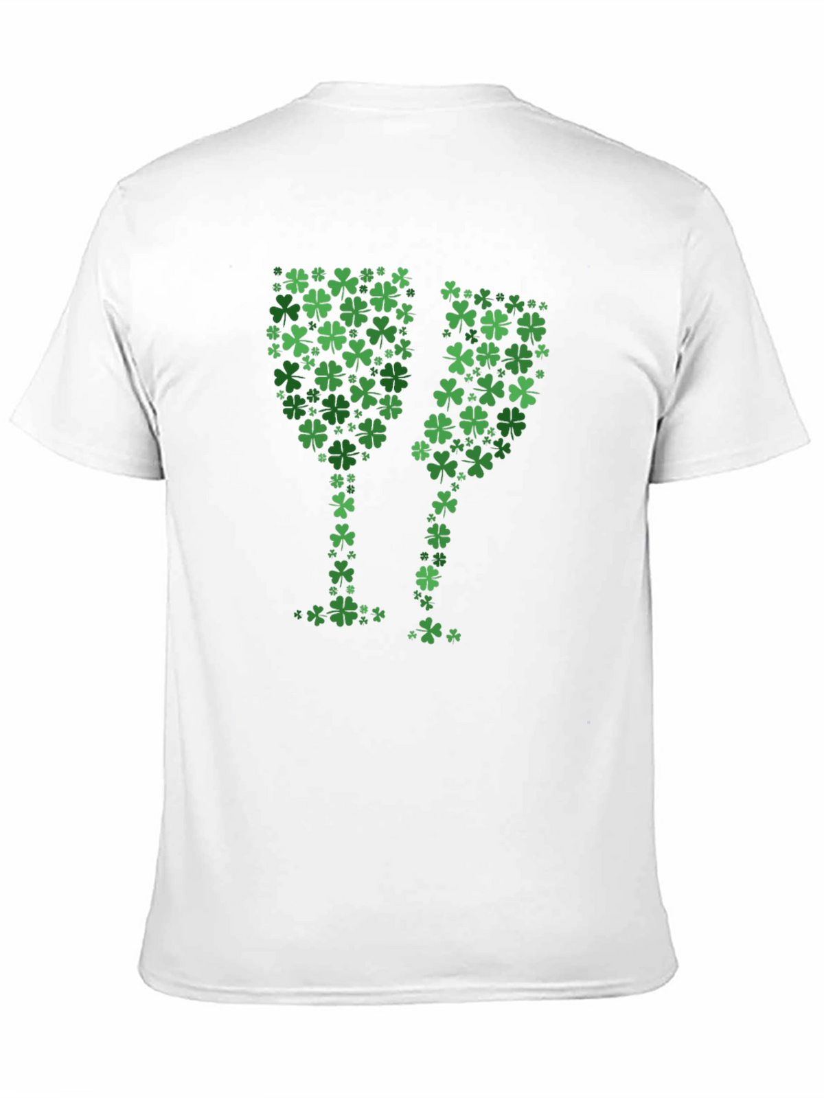 Shamrock Wine Glasses T-Shirt - St. Patricks Day