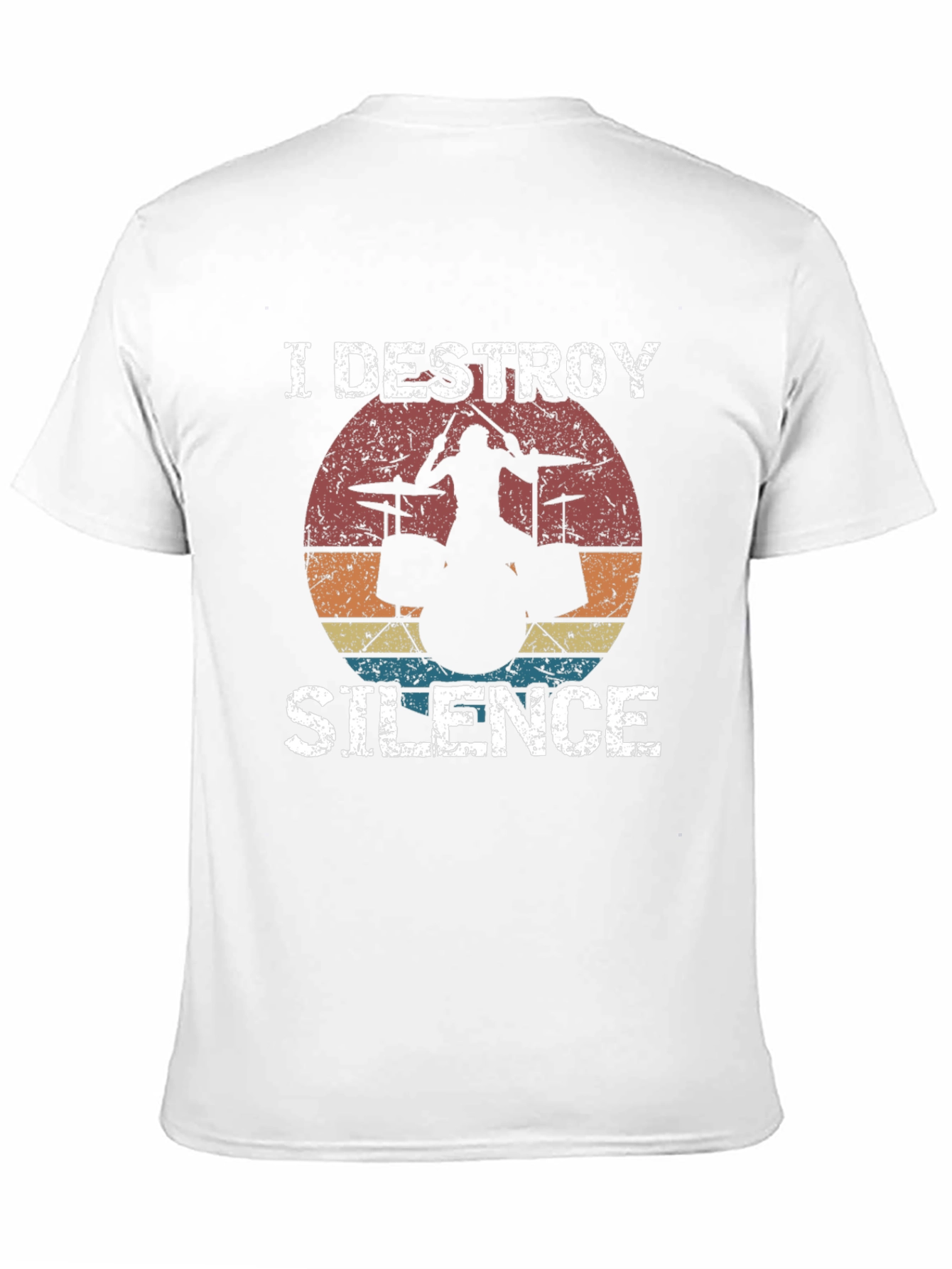 I Destroy Silence Drummer Graphic T-Shirt