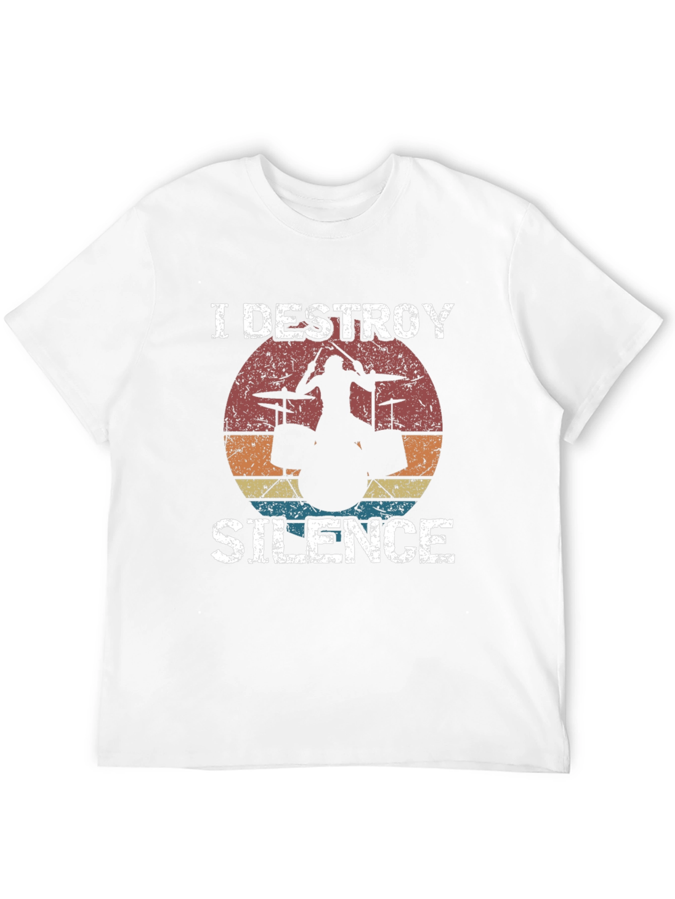 I Destroy Silence Drummer Graphic T-Shirt