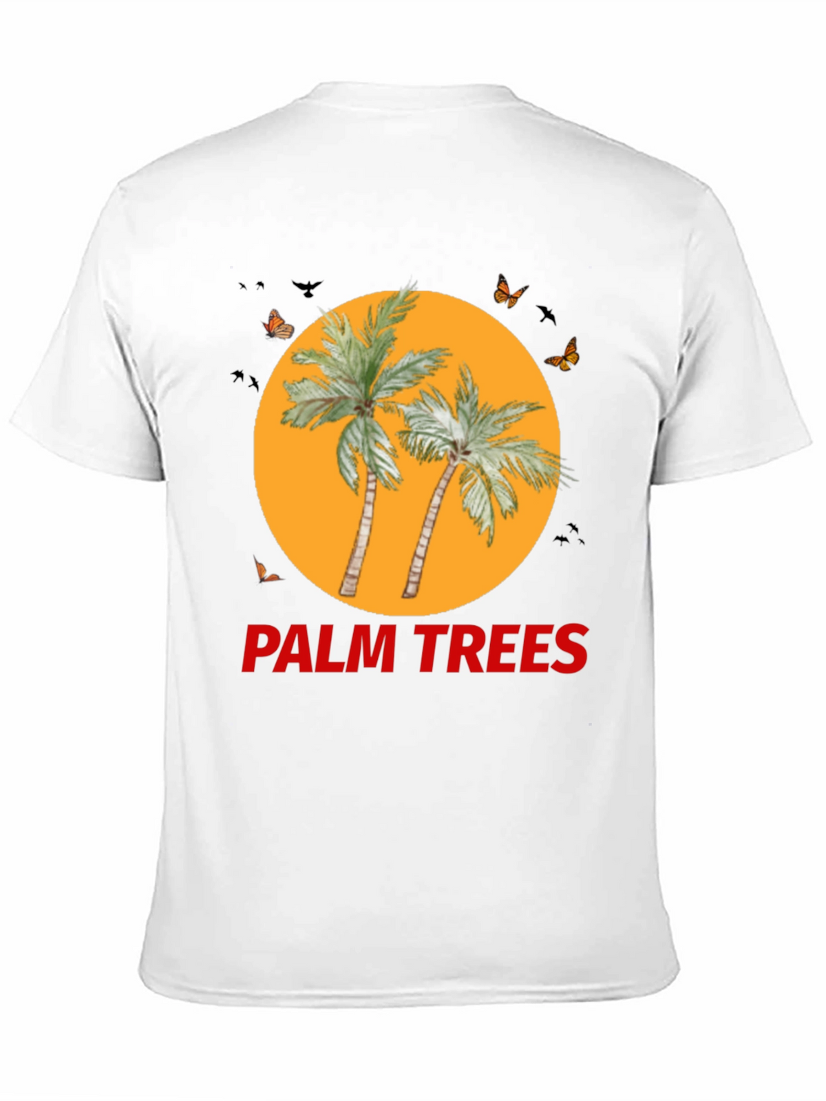 Palm Trees Graphic Tee - Black