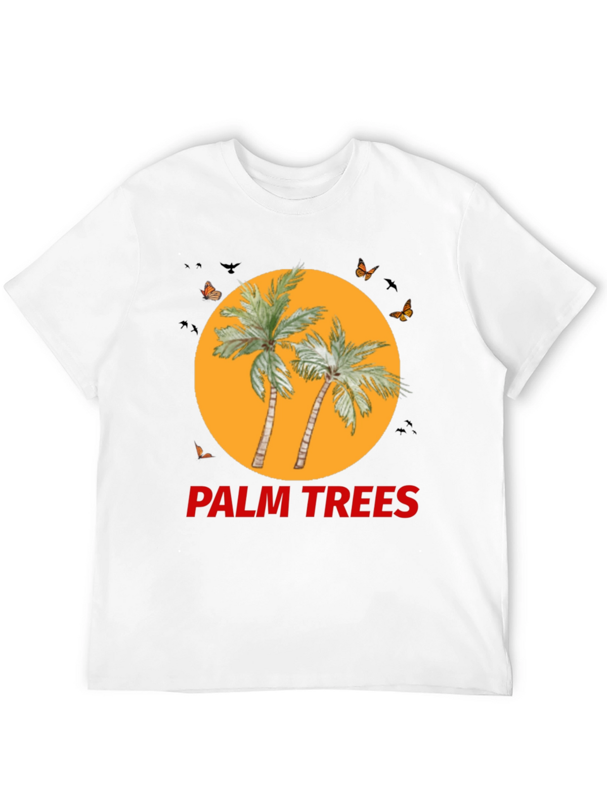 Palm Trees Graphic Tee - Black