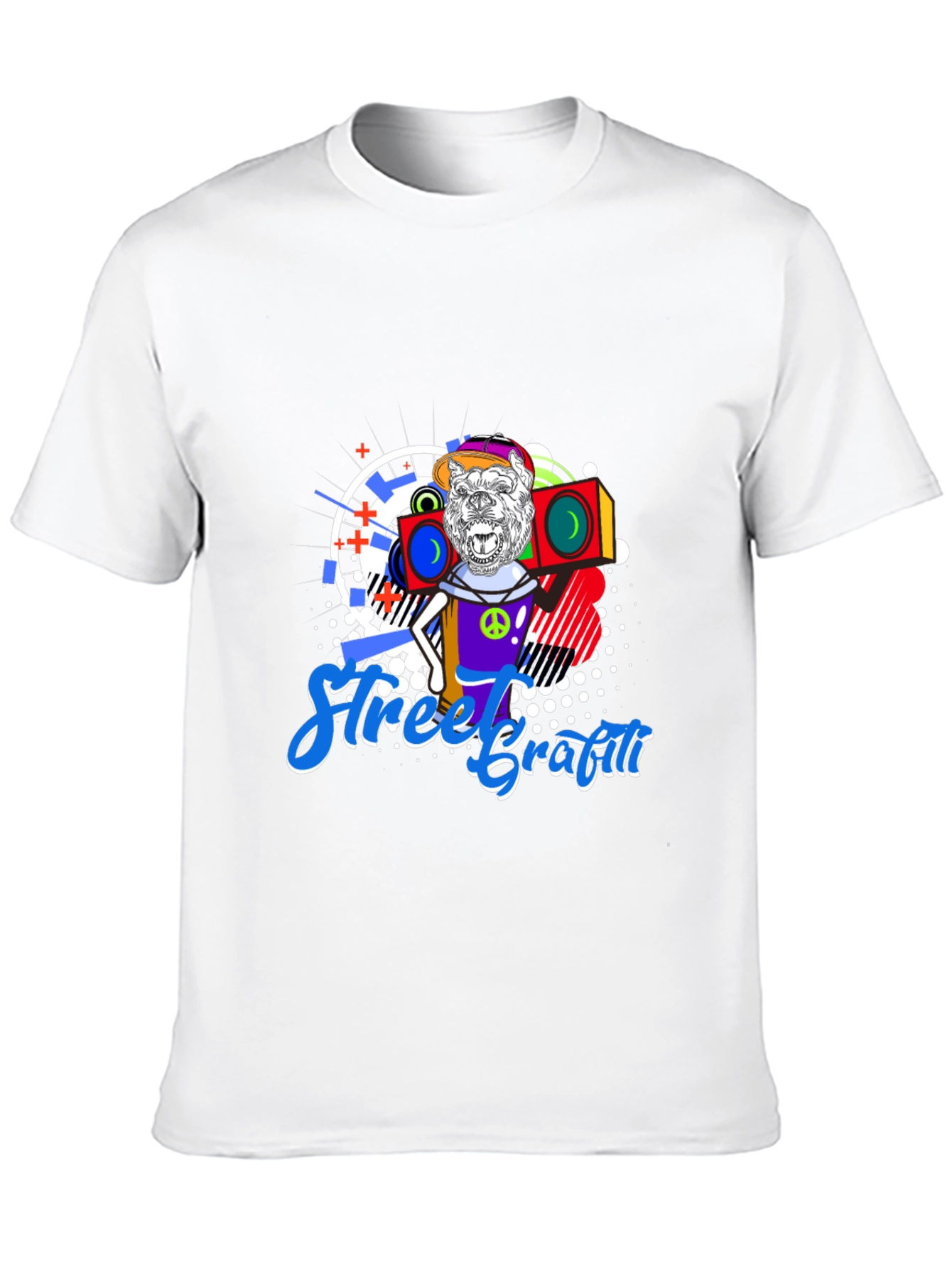 Street Graffiti Gorilla Boombox T-Shirt