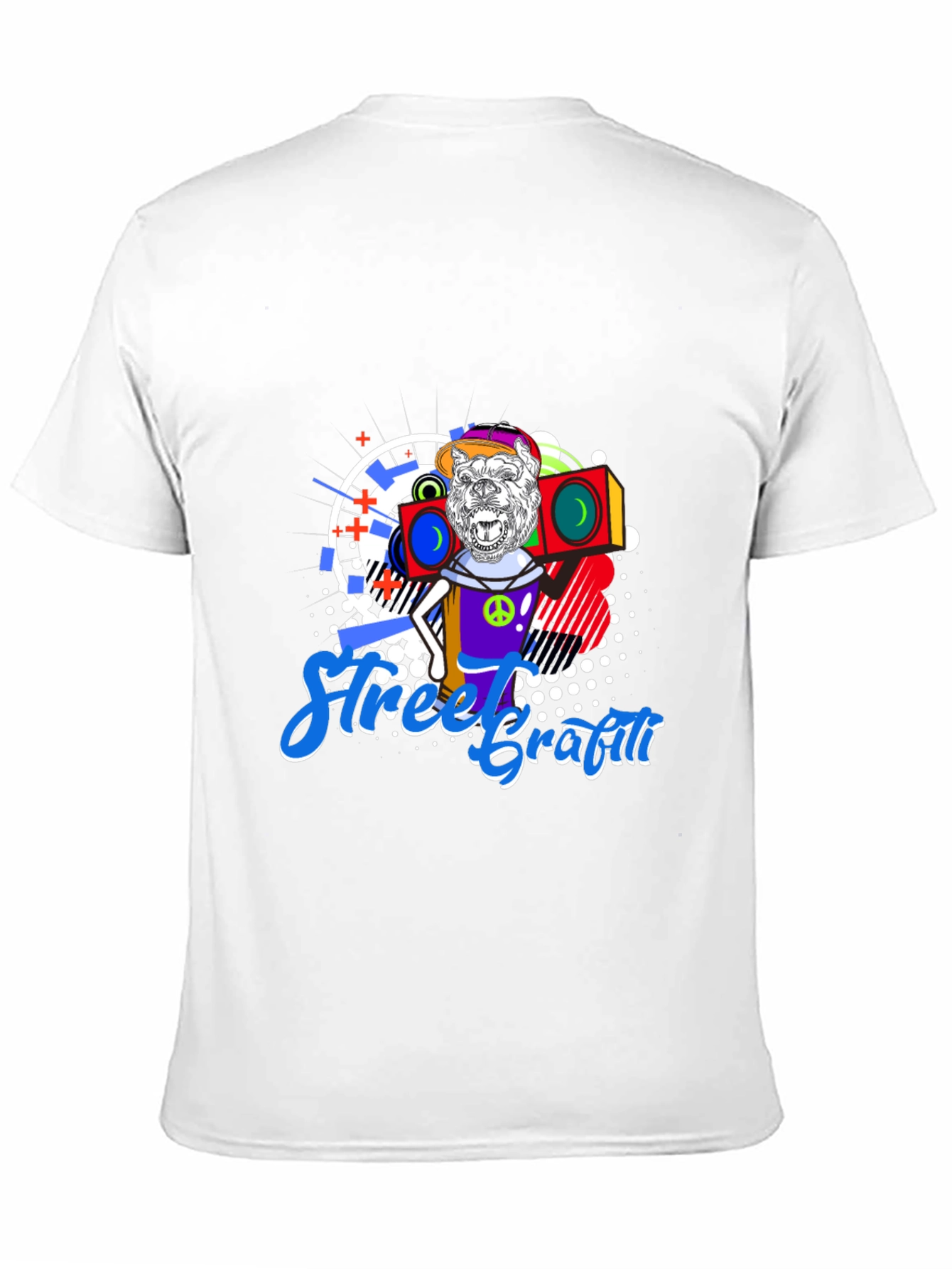 Street Graffiti Gorilla Boombox T-Shirt