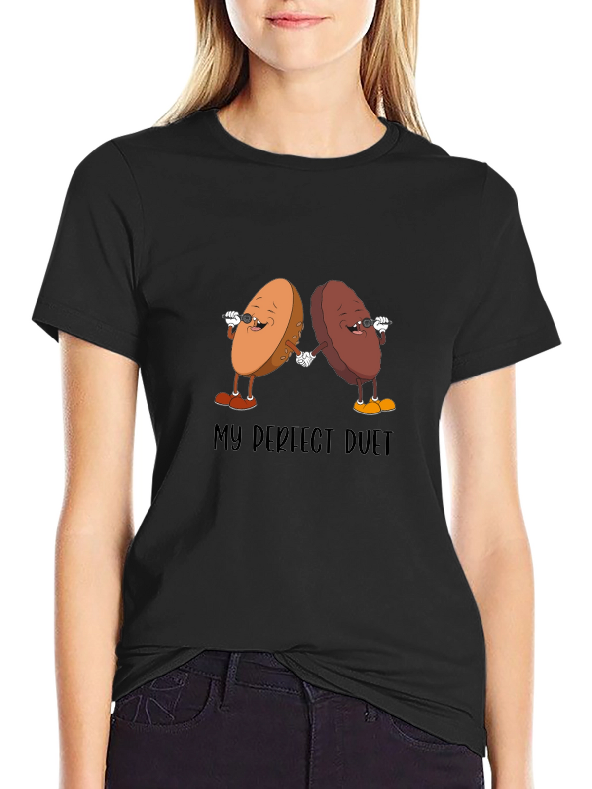 Perfect Duet Graphic T-Shirt - Unique Design
