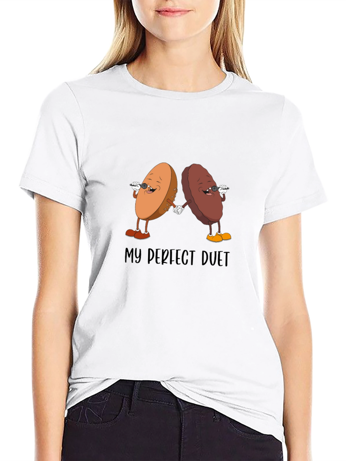 Perfect Duet Graphic T-Shirt - Unique Design