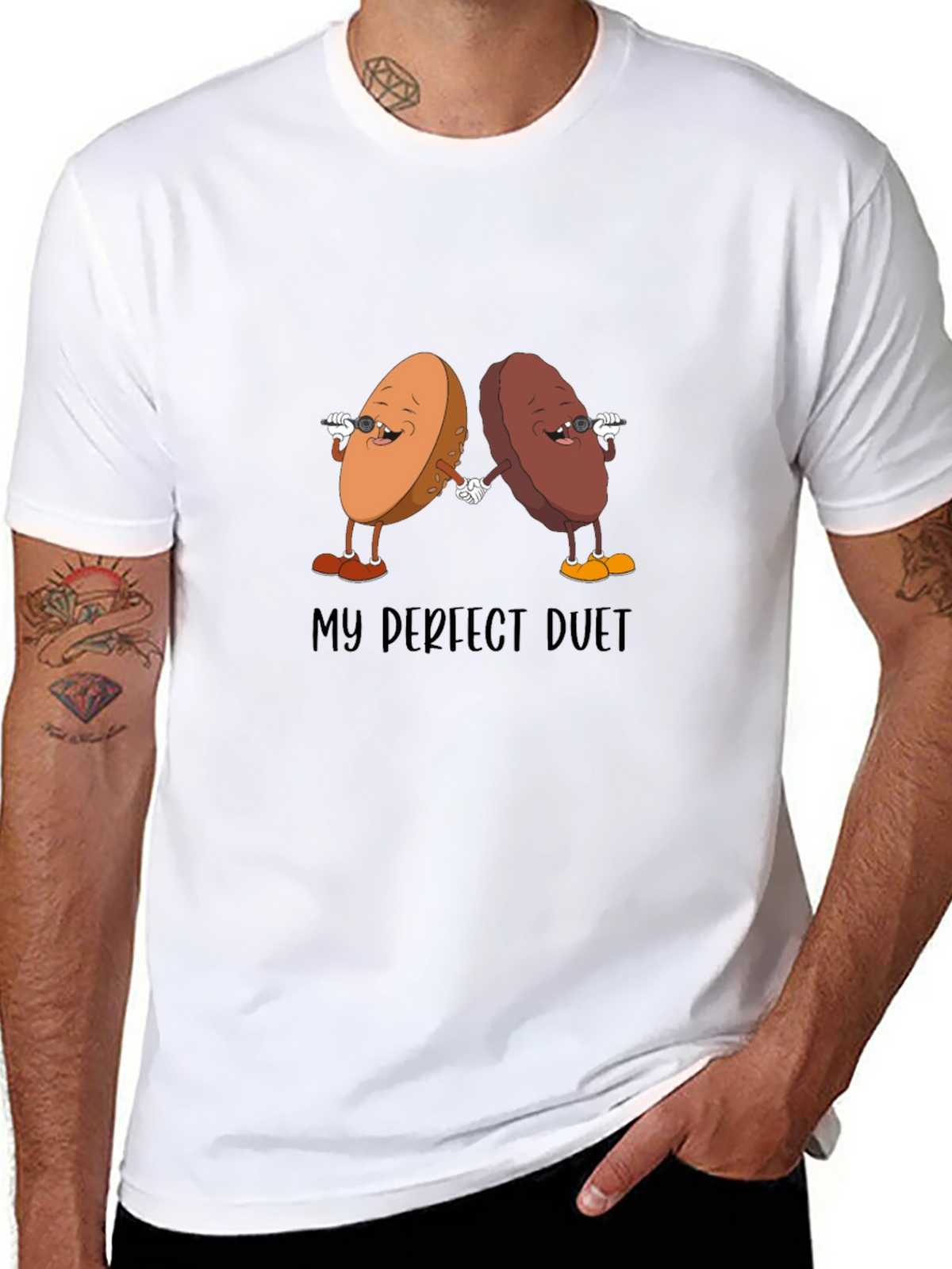 Perfect Duet Graphic T-Shirt - Unique Design