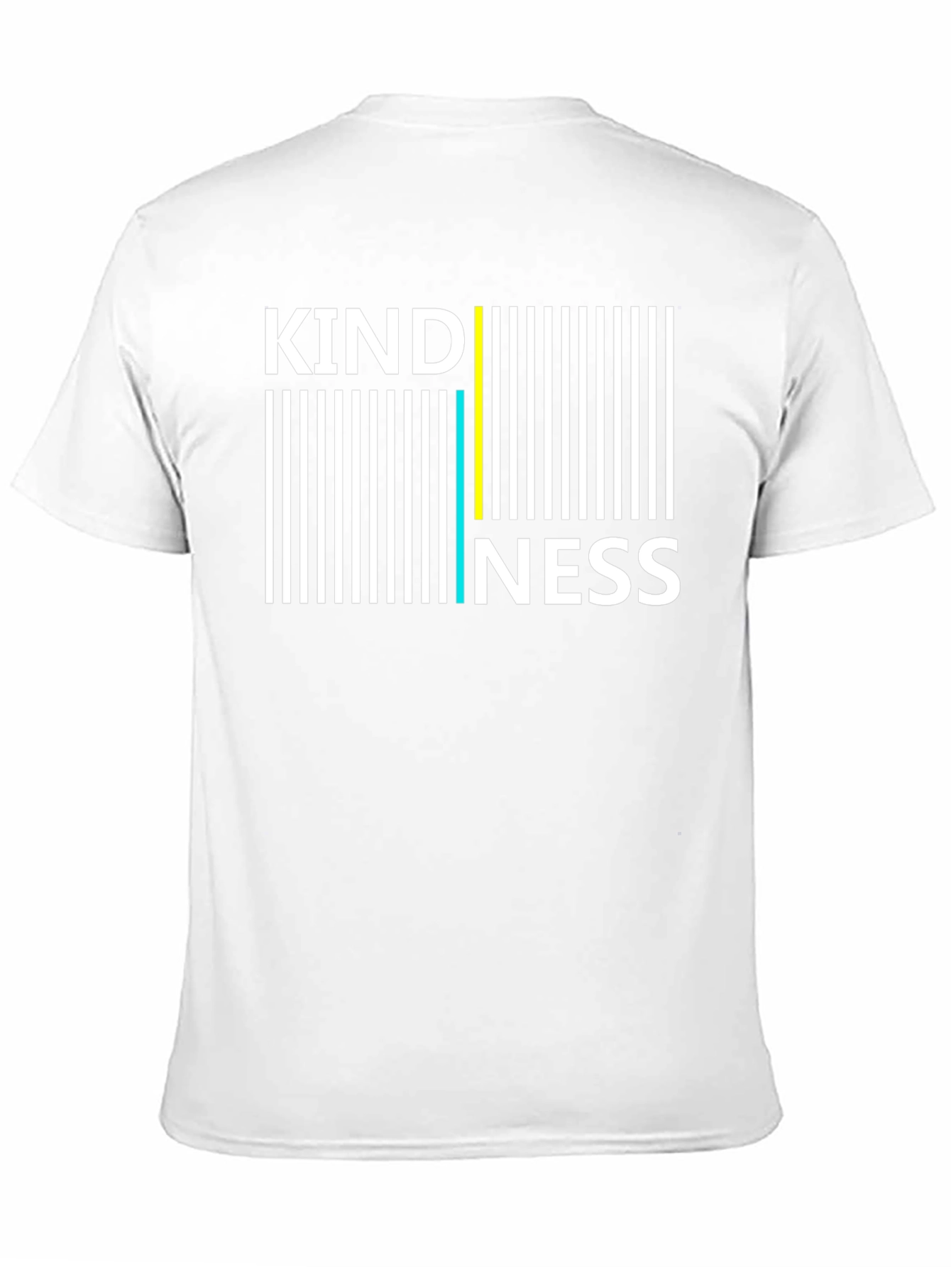 Kindness Barcode Graphic Tee - Black Cotton Blend