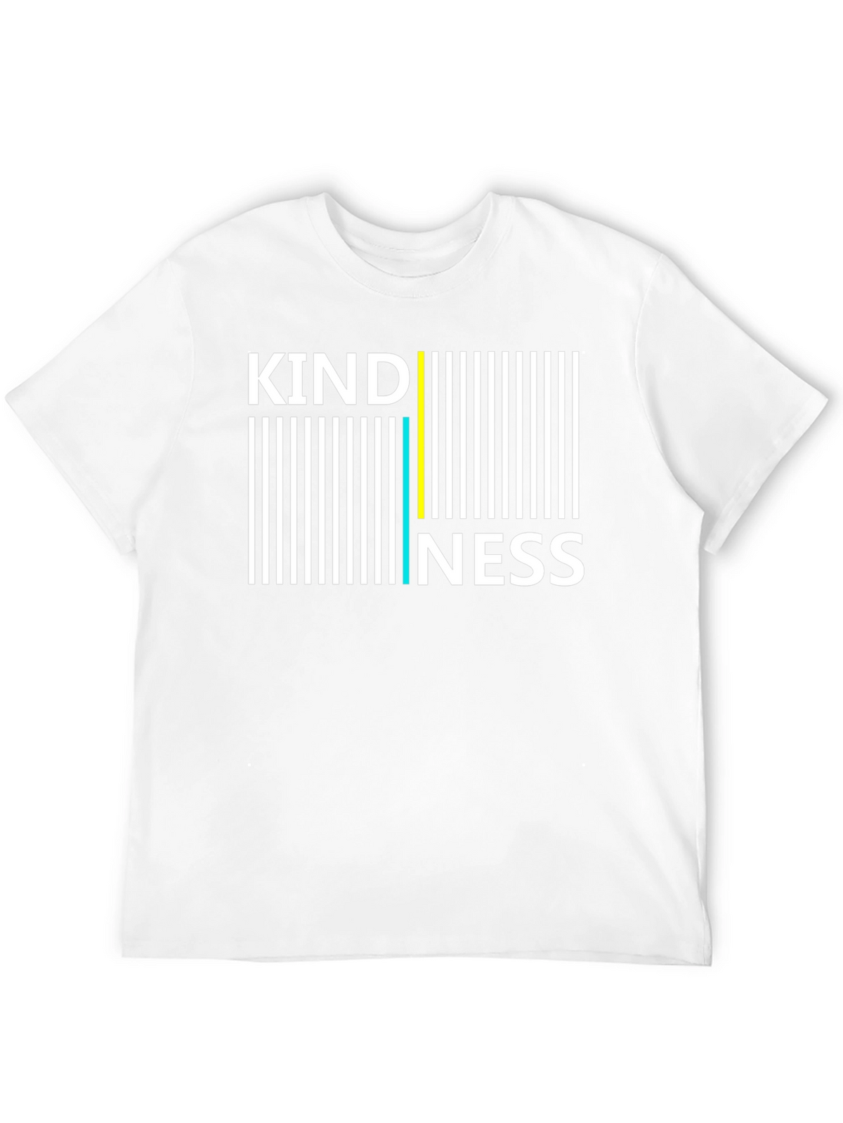 Kindness Barcode Graphic Tee - Black Cotton Blend