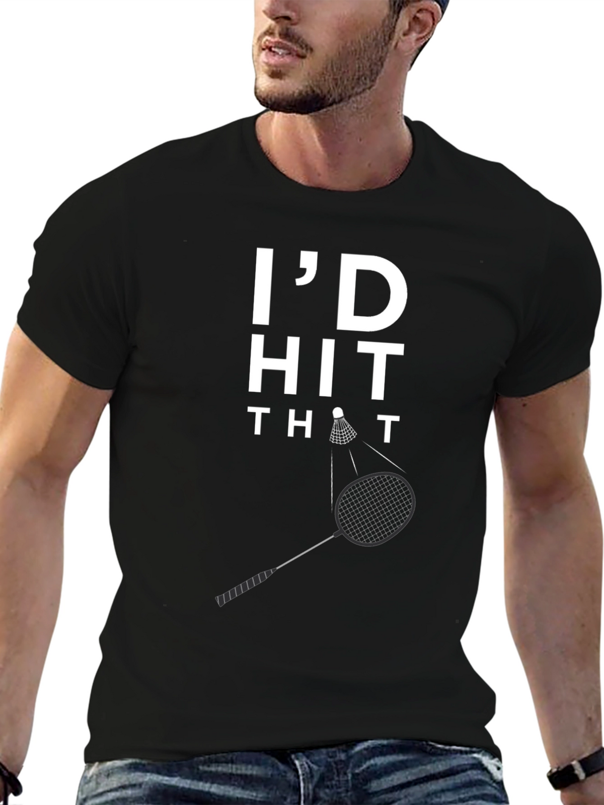 Id Hit That Badminton Graphic T-Shirt