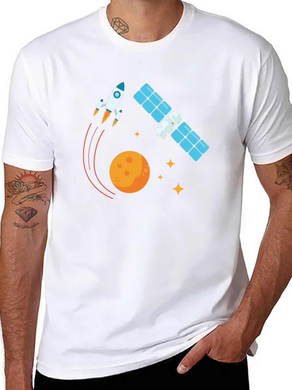 Space Adventure Black T-Shirt