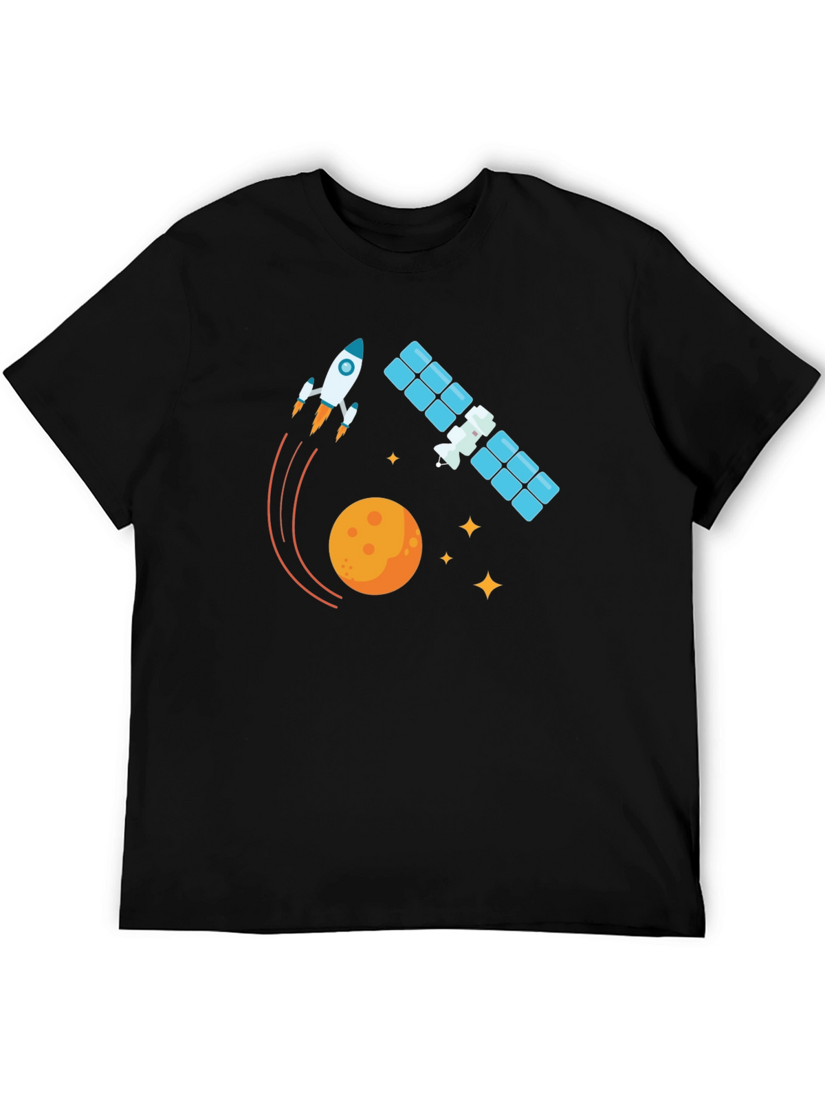 Space Adventure Black T-Shirt