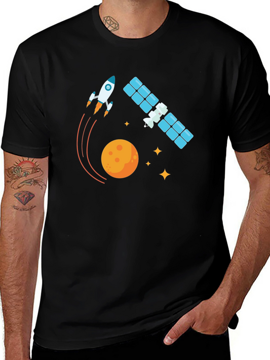Space Adventure Black T-Shirt