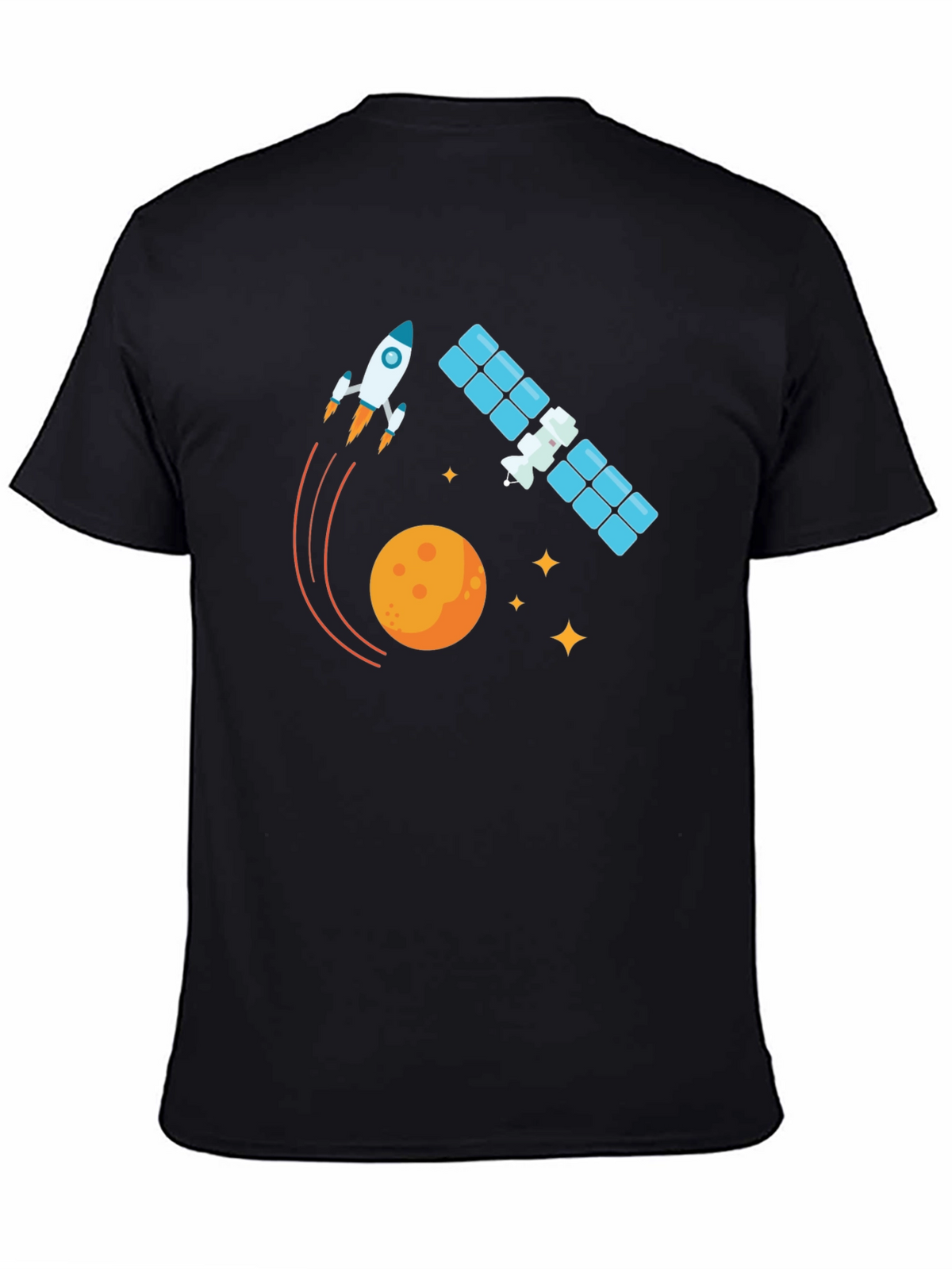 Space Adventure Black T-Shirt