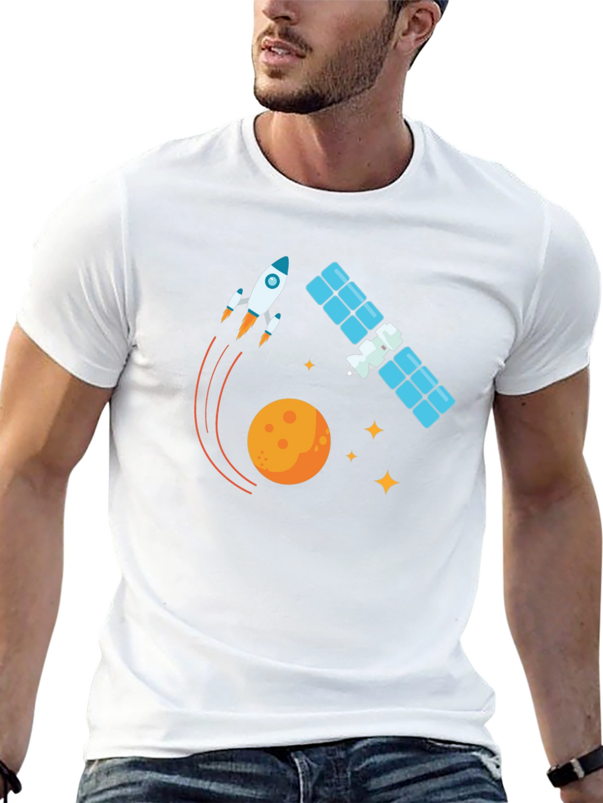 Space Adventure Black T-Shirt