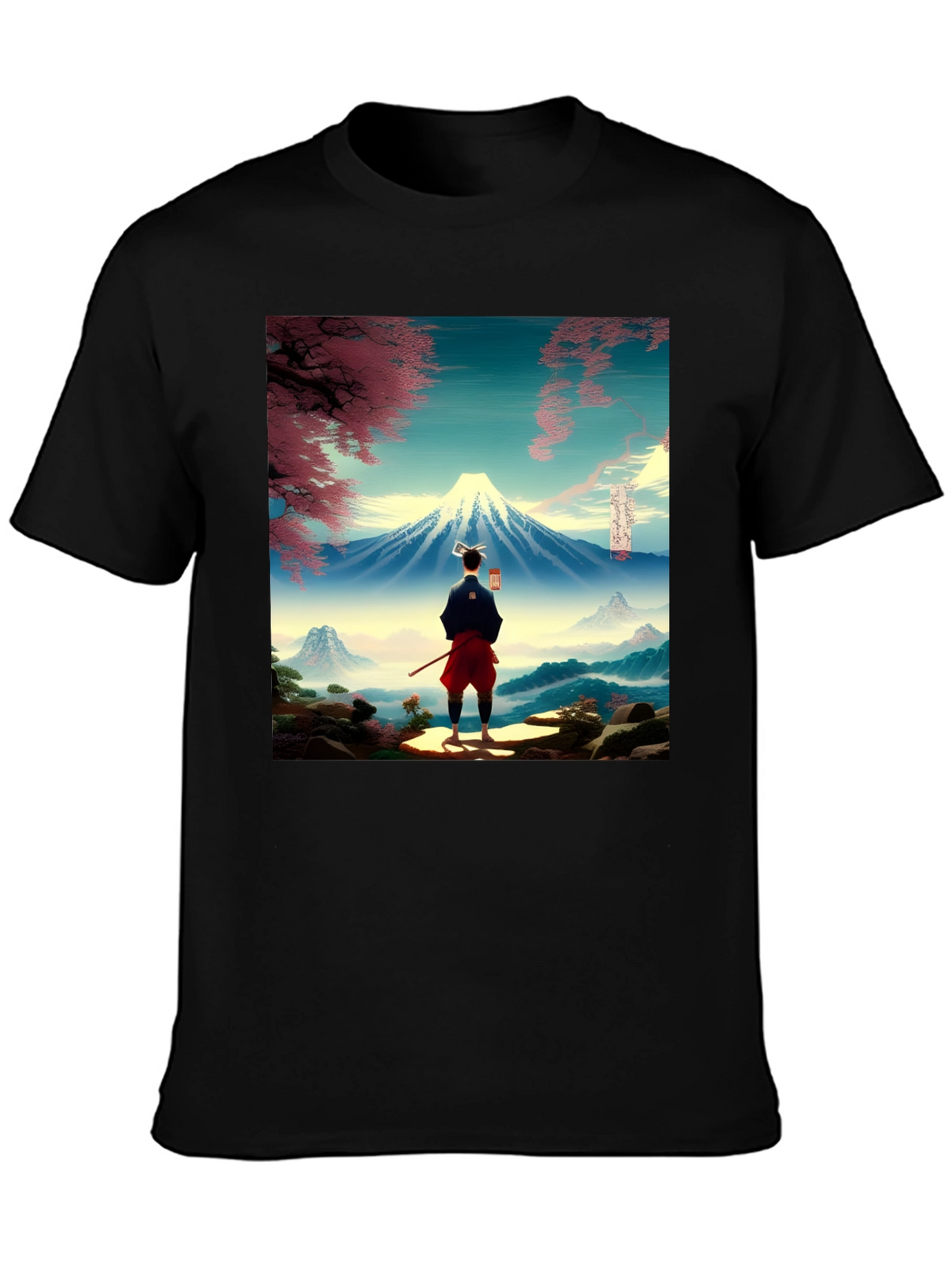 Mount Fuji Ukiyo-e Style Graphic Tee
