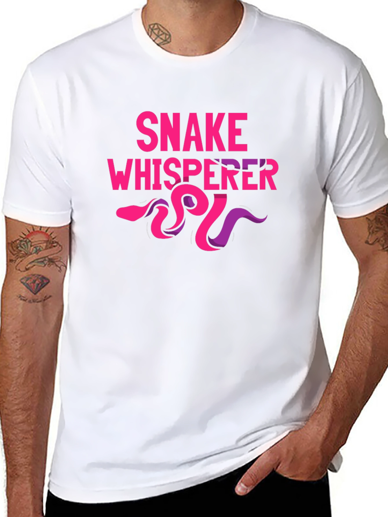 Snake Whisperer Graphic Tee - Cool Novelty Shirt