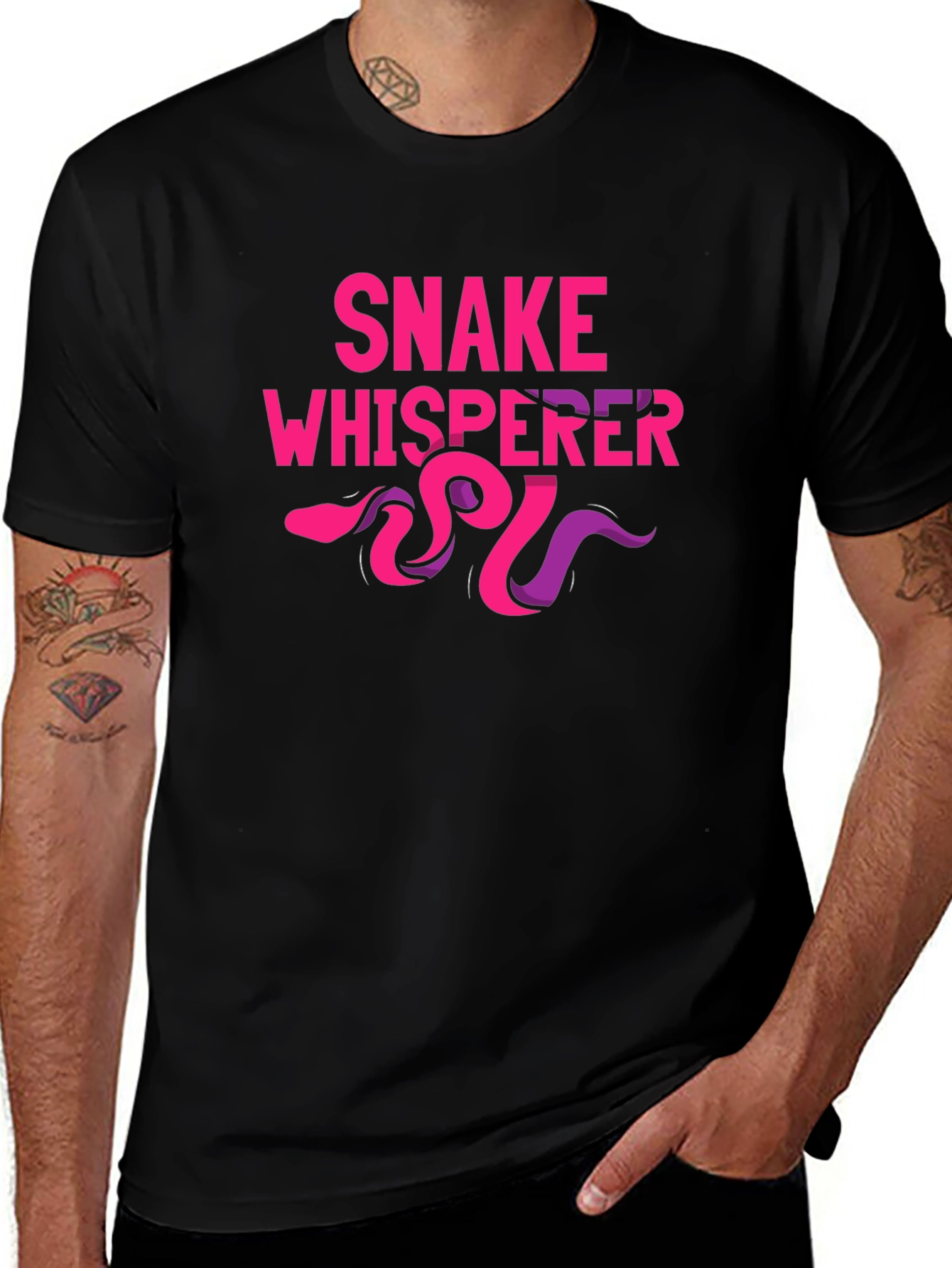 Snake Whisperer Graphic Tee - Cool Novelty Shirt