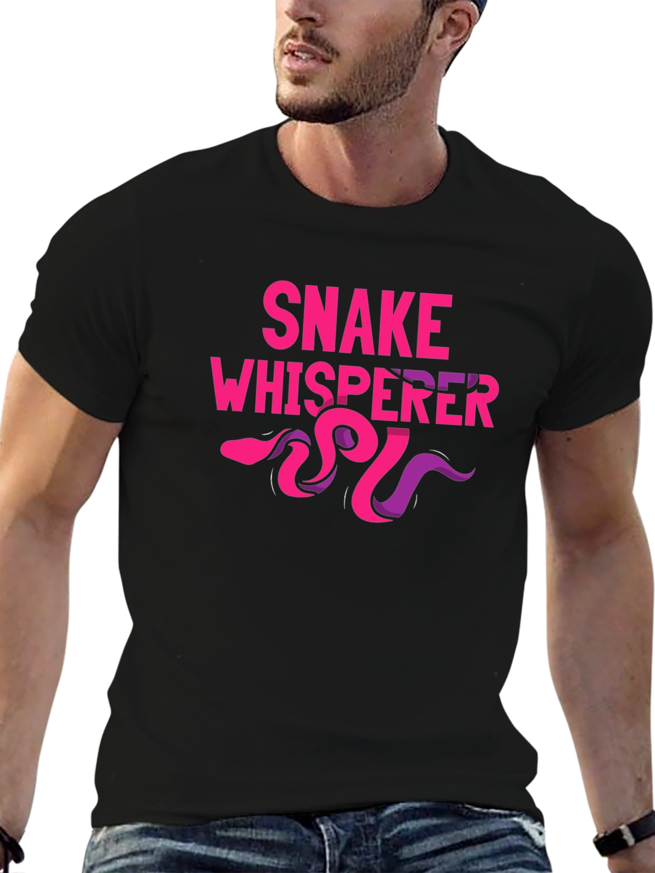Snake Whisperer Graphic Tee - Cool Novelty Shirt