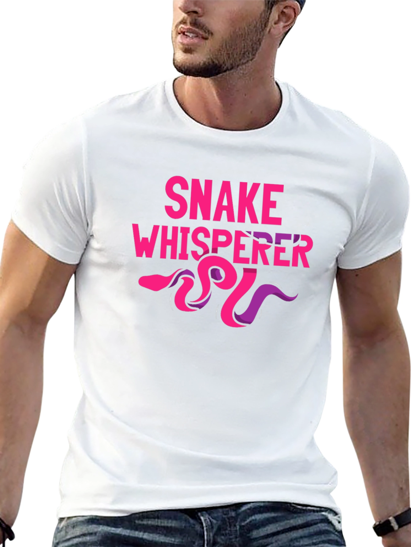 Snake Whisperer Graphic Tee - Cool Novelty Shirt