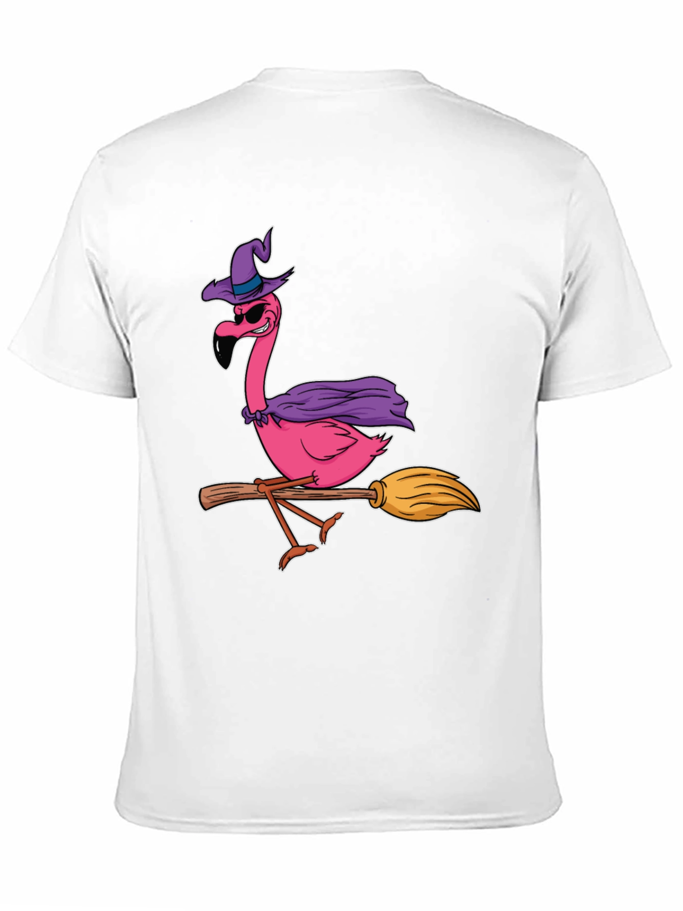Witch Flamingo T-Shirt Halloween Costume Tee