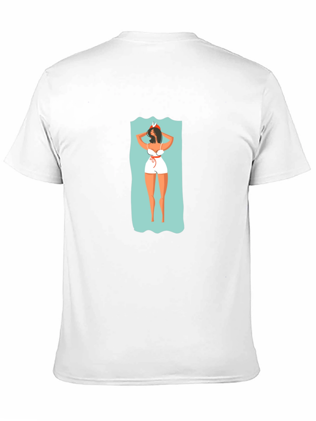 Stylish Graphic Tee - Beach Babe Design