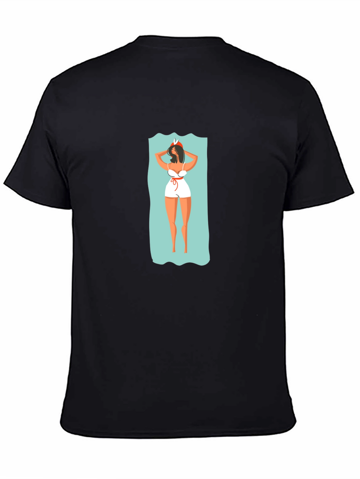 Stylish Graphic Tee - Beach Babe Design