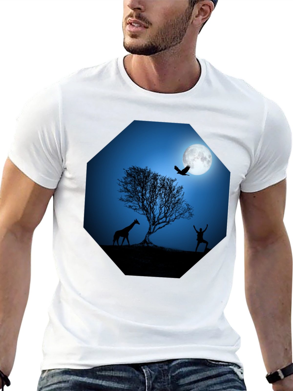 Moonlit Silhouette Tee