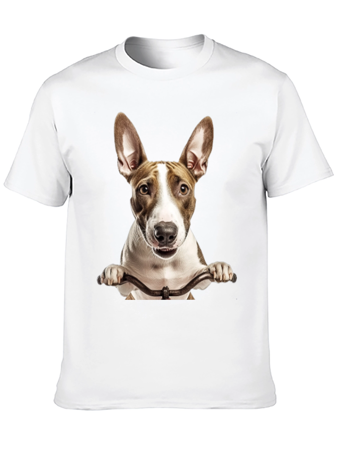 Dog on Bike Graphic Tee - Black
