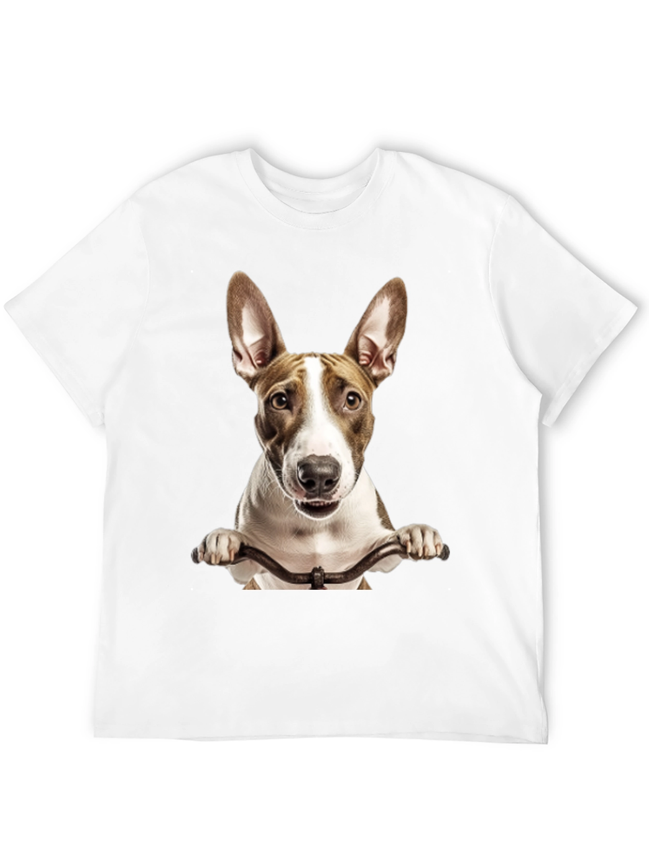 Dog on Bike Graphic Tee - Black