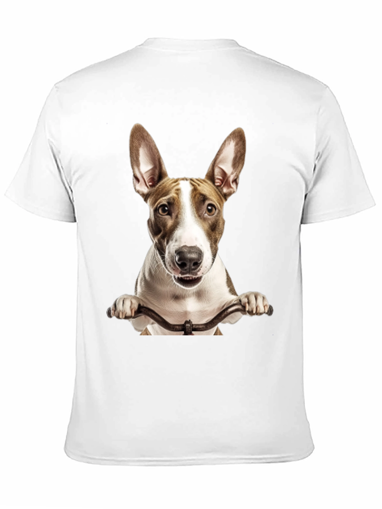 Dog on Bike Graphic Tee - Black