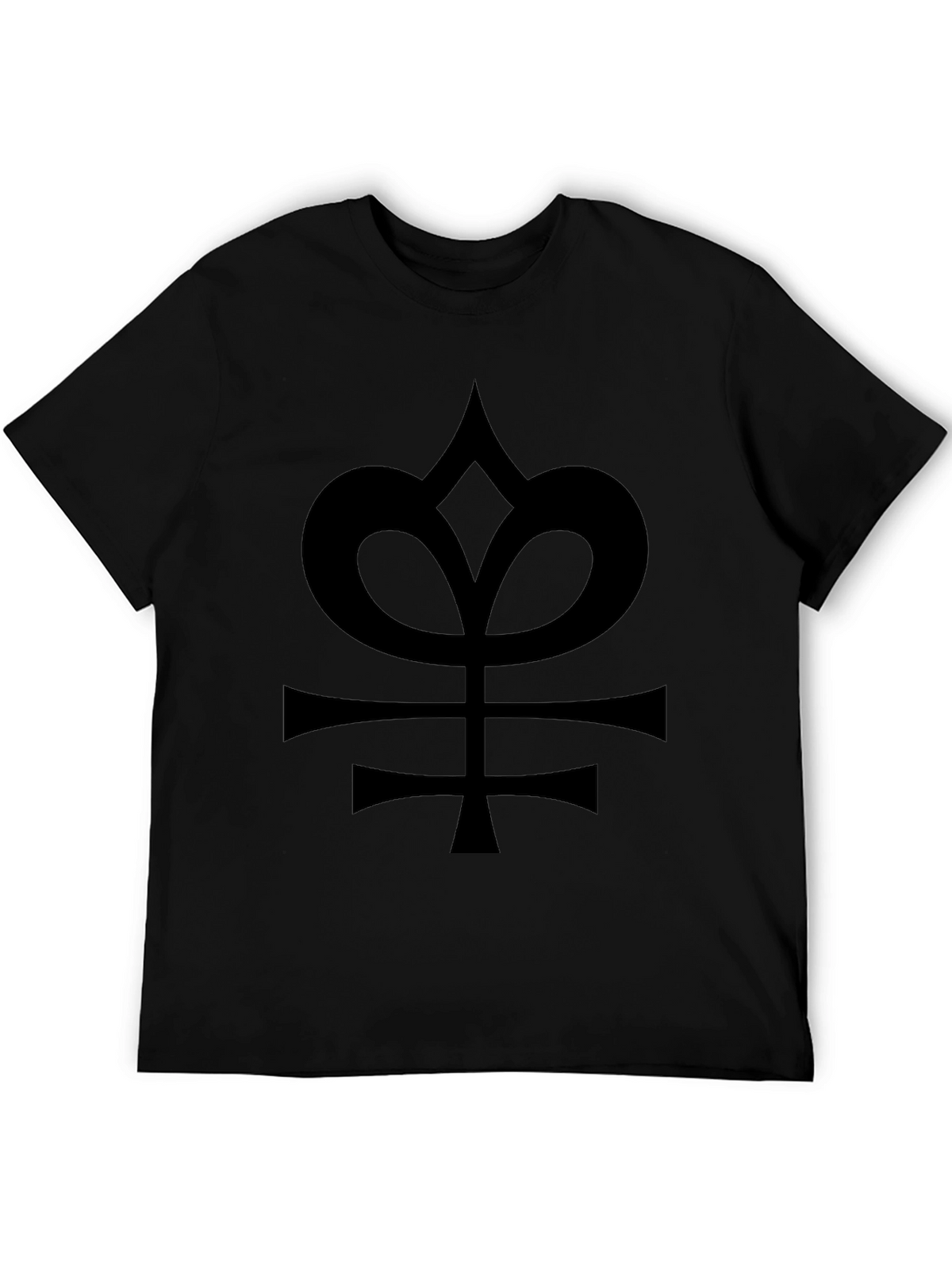 Mens Black T-Shirt with Alchemical Symbol