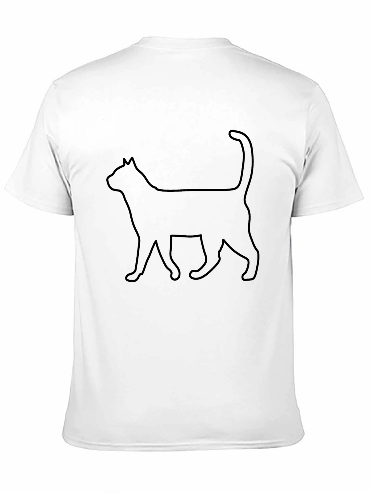 Cat Silhouette Black T-Shirt