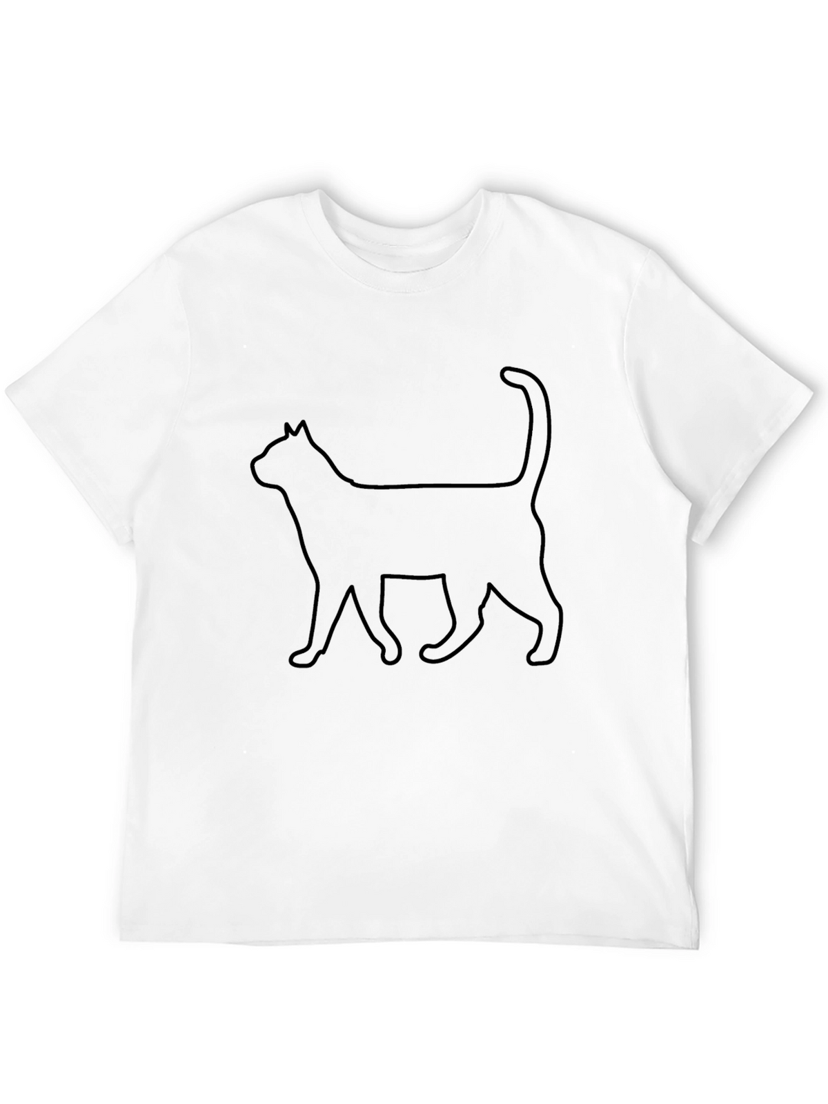 Cat Silhouette Black T-Shirt