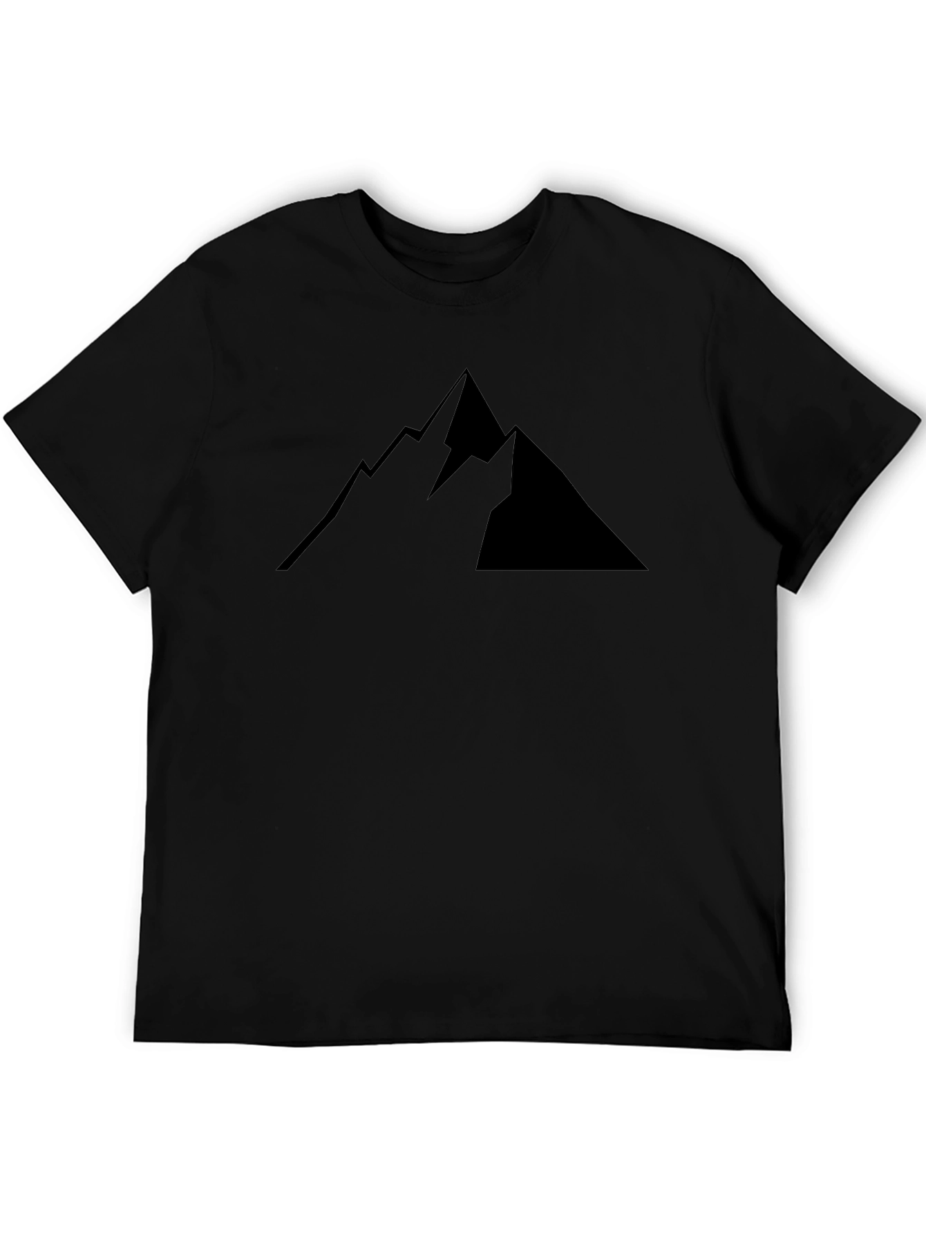 Mountain Peak Graphic Tee - Black Short Sleeve