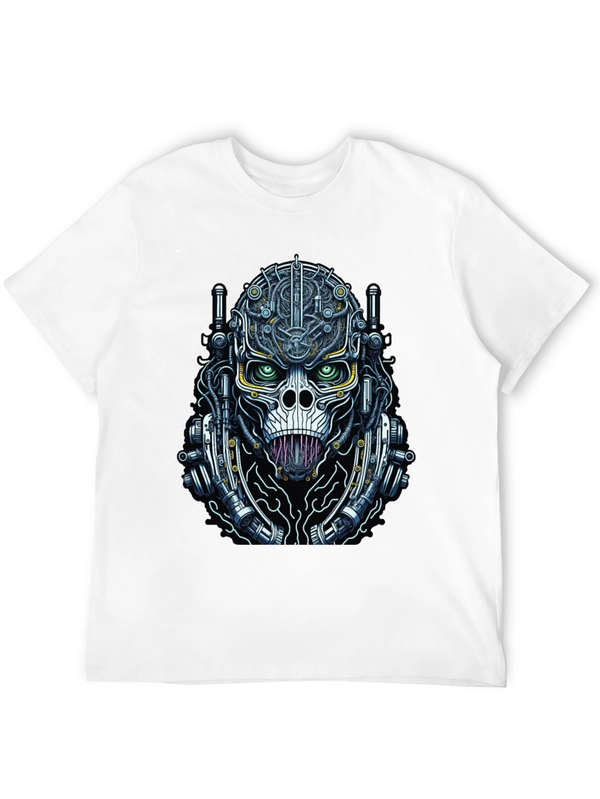 Cyberpunk Skull T-Shirt - Unique Graphic Tee